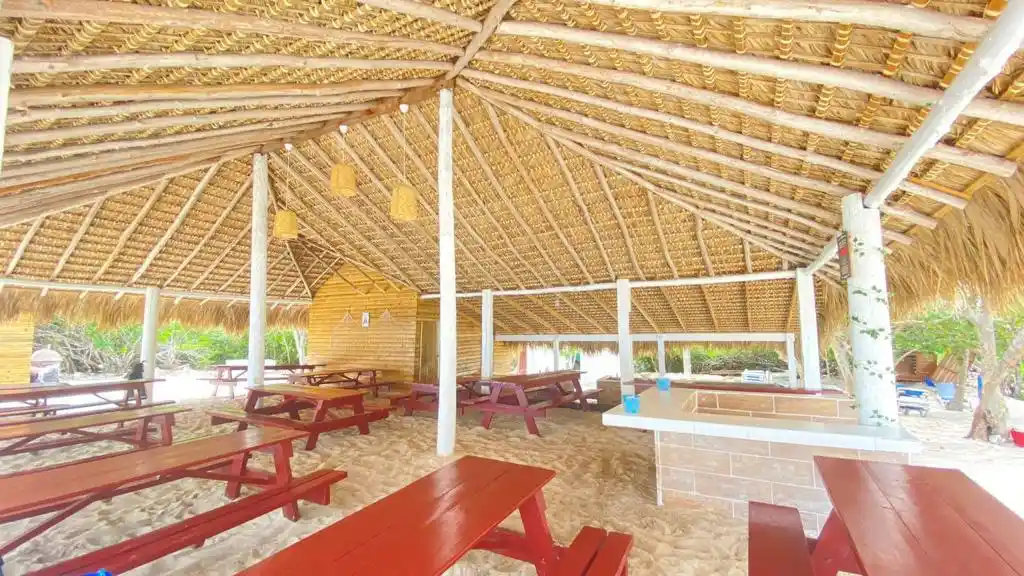 Lunch area on Catalina Island
