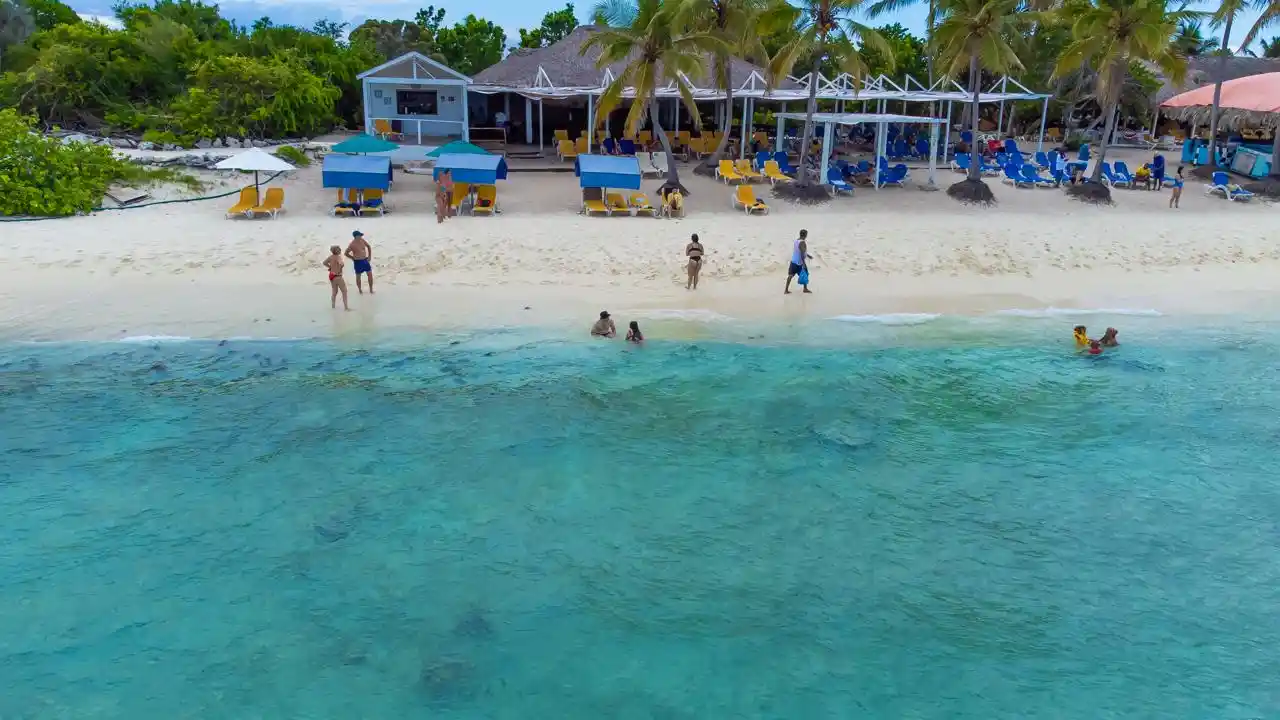 Private beach on Catalina Island