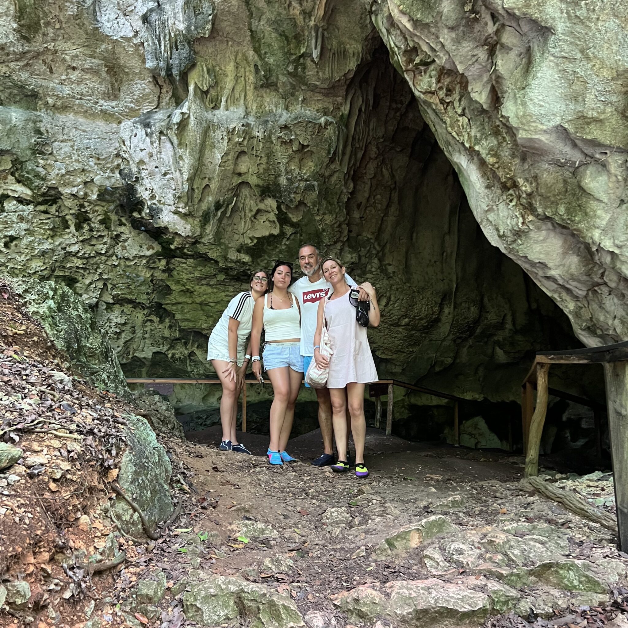 Family in the cave