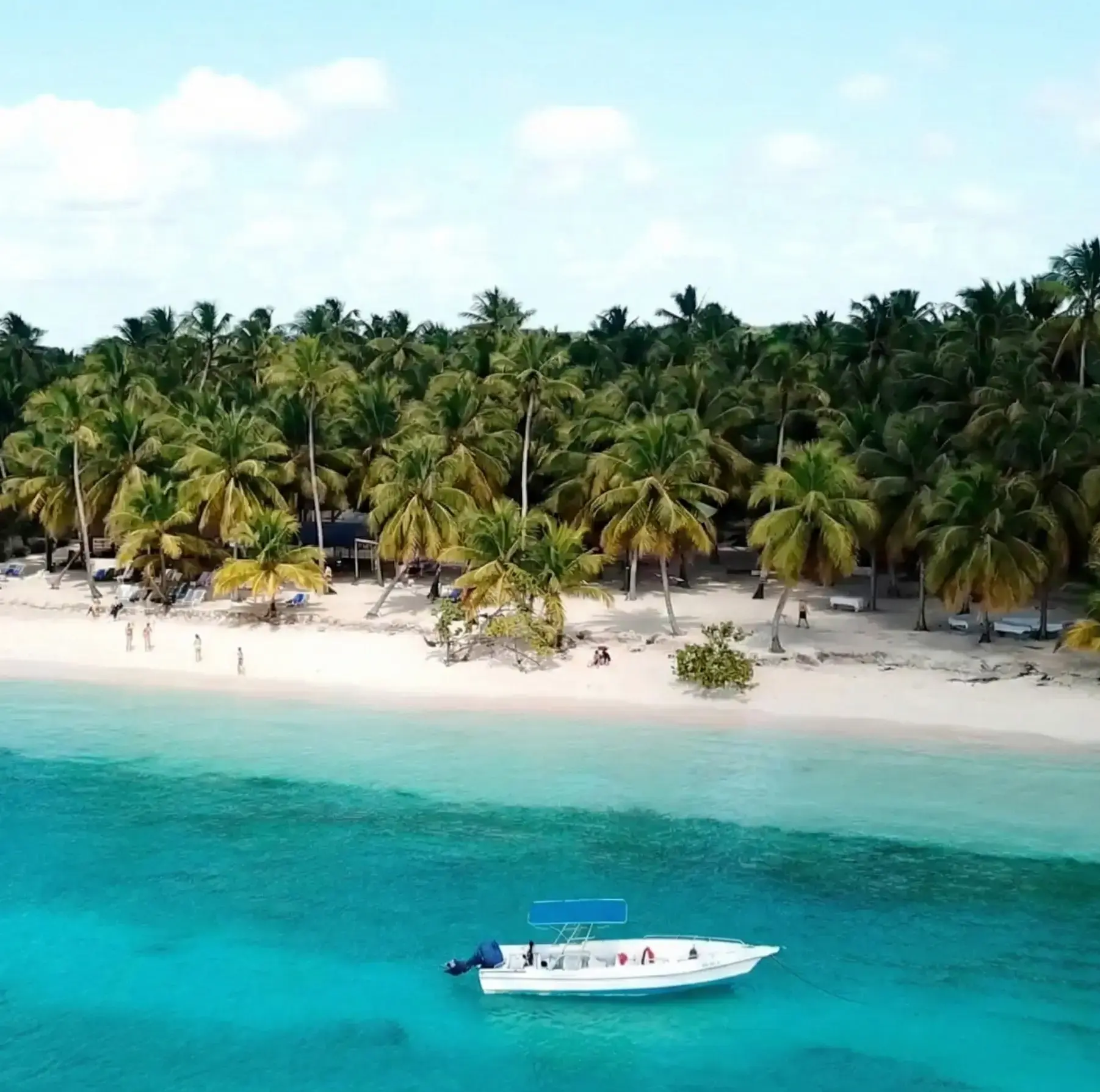 Saona Island Aereal view