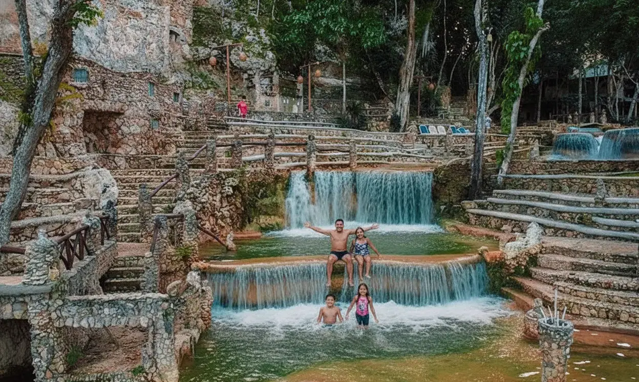 Happy family in Cano Hondo